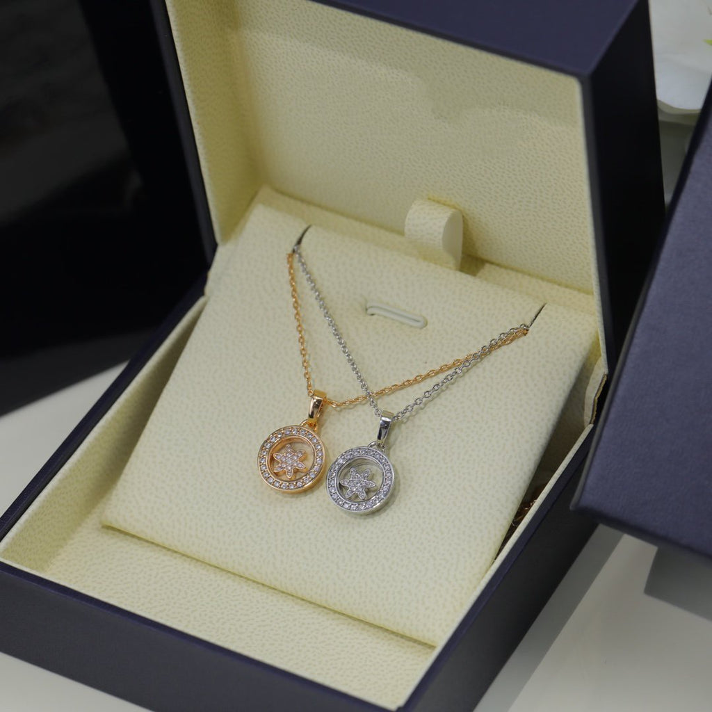 Chopard Happy Heart Pendant Cubic Zirconia Pink Gold Necklace