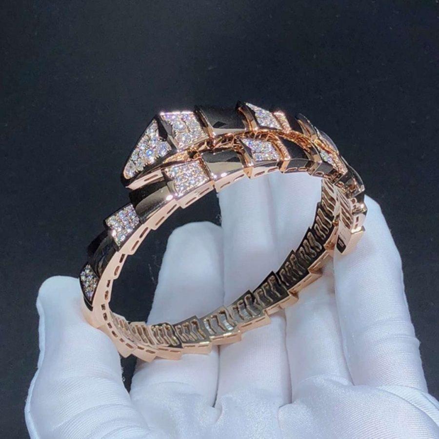 Bvlgari Serpenti Bracelet Pink Gold Cubic Zirconia 1